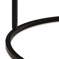 Salontafelset2 pcs Zwart Massief mangohout en staal 8