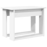 Salontafelset2 pcs Wit Bewerkt hout 7