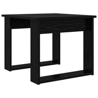 Salontafelset2 pcs Zwart Eiken Bewerkt hout 6