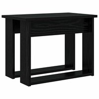 Salontafelset2 pcs Zwart Eiken Bewerkt hout 7