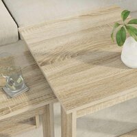 Salontafelset2 pcs Sonoma Eiken Bewerkt hout 4