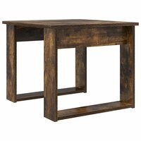 Salontafelset2 pcs Gerookt eiken Bewerkt hout 6