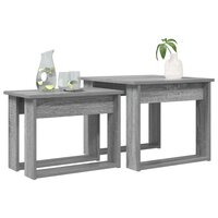 Salontafelset2 pcs Grijs Sonoma Bewerkt hout 3