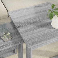 Salontafelset2 pcs Grijs Sonoma Bewerkt hout 4