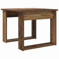 Salontafelset2 pcs Oudhout Bewerkt hout 6