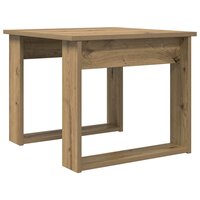Salontafelset2 pcs Artisan Eiken Bewerkt hout 6