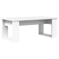 Salontafelset2 pcs Wit Bewerkt hout 7