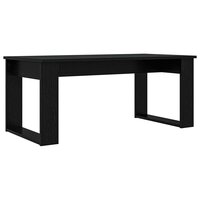 Salontafelset2 pcs Zwart Eiken Bewerkt hout 6