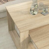 Salontafelset2 pcs Sonoma Eiken Bewerkt hout 4