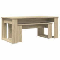 Salontafelset2 pcs Sonoma Eiken Bewerkt hout 5