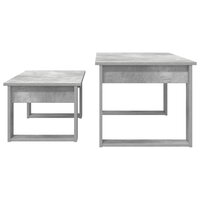 Salontafelset2 pcs Beton Grijs Bewerkt hout 9
