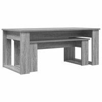 Salontafelset2 pcs Grijs Sonoma Bewerkt hout 5