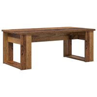 Salontafelset2 pcs Oudhout Bewerkt hout 7