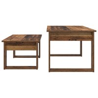 Salontafelset2 pcs Oudhout Bewerkt hout 9