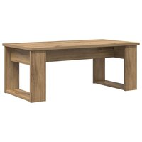 Salontafelset2 pcs Artisan Eiken Bewerkt hout 7