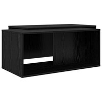 Salontafelset2 pcs Zwart Eiken Bewerkt hout 2