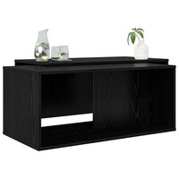 Salontafelset2 pcs Zwart Eiken Bewerkt hout 3