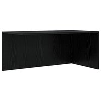 Salontafelset2 pcs Zwart Eiken Bewerkt hout 6