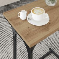 Salontafelset3 pcs artisanaal eikenkleurig Bewerkt hout 4