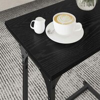Salontafelset3 pcs Zwart eiken Bewerkt hout 4