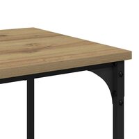 Salontafel Artisan Eiken 40 x 40 x 55 cm Bewerkt hout 8