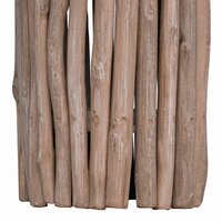 Kruk Naturel 30 x 30 x 45 cm Massief Teakhout 8