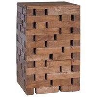 Kruk Naturel 29 x 29 x 48 cm Massief gerecycled hout 2