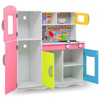 Kinderspeelkeuken 80x30x85 cm MDF meerkleurig 2