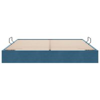 Opslag bed met hoofdeinde Donkerblauw 180 x 200 cm Fluweel 7