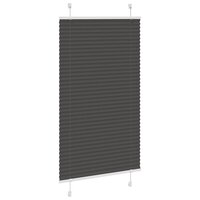 Pliss&eacute; rolgordijn 75x150 cm stofbreedte 75 cm polyester zwart 3