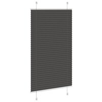 Pliss&eacute; rolgordijn 75x150 cm stofbreedte 75 cm polyester zwart 4