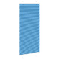 Pliss&eacute; rolgordijn 100x200cm stofbreedte 99,4 cm polyester blauw 3