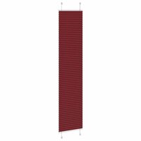 Pliss&eacute; rolgordijn 50x200 cm stofbreedte 49,4 cm bordeauxrood 4
