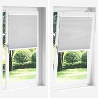 Pliss&eacute; rolgordijn 50x100 cm stofbreedte 49,4 cm polyester cr&egrave;me 8