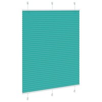 Pliss&eacute; rolgordijn 105x150cm stofbreedte 105cm petrol groen 3