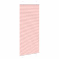 Pliss&eacute; rolgordijn 95x200 cm stofbreedte 95 cm polyester roze 4