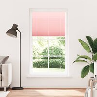 Pliss&eacute; rolgordijn 110x200cm stofbreedte 109,4cm polyester roze 2
