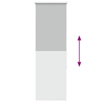 Rolgordijn verduisterend 55x150cm stofbreedte 50,7 cm polyester 9