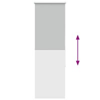 Rolgordijn verduisterend 60x175cm stofbreedte 55,7 cm polyester 9