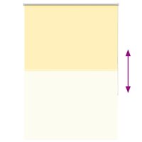 Rolgordijn 100x150 cm stofbreedte 95,7 cm verduisterend geel 9