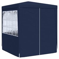 Partytent met zijwanden professioneel 90 g/m&sup2; 2x2 m blauw 2