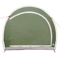 Fietstent met dak met opslag Groen 256 x 222 x 182 cm 4