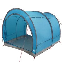 Fietstent met dak met opslag Blauw 256 x 222 x 182 cm 2