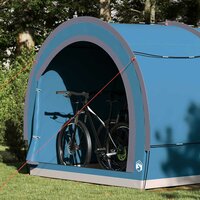 Fietstent met dak met opslag Blauw 256 x 222 x 182 cm 3