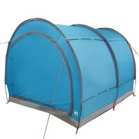 Fietstent met dak met opslag Blauw 256 x 222 x 182 cm 6