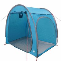 Fietstent met dak met opslag Blauw 218 x 156 x 180 cm 9