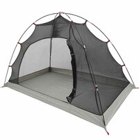 Tent met dak met opslag Grijs en zwart 236 x 108 x 120 cm 2