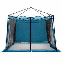 Binnentent met dak met opslag Blauw 303 x 303 x 196 cm taft 2