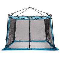 Binnentent met dak met opslag Blauw 303 x 303 x 196 cm taft 5