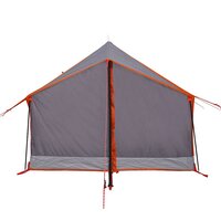 Tent 2-persoons waterdicht grijs en oranje 7
